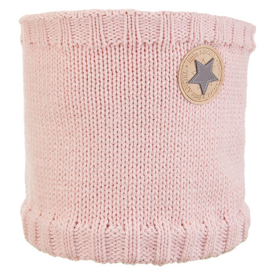 Little Angel-Nákrčník pletený hladký LA dětský Outlast ® - sv.růžová-logo Velikost: 3 | 42-44 cm