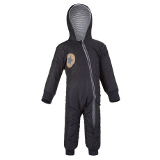 Little Angel-Overal šusťák lem Outlast® - šedý melír/pruh bíločerný Velikost oblečení: 92