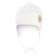 Little Angel-Čepice podšitá zavazovací Outlast® - krémová barevné tečky/bílá káva Velikost čepic: 2 | 39-41 cm Little Angel-Čepice podšitá zavazovací Outlast® - krémová barevné tečky/bílá káva Velikost čepic: 2 | 39-41 cm