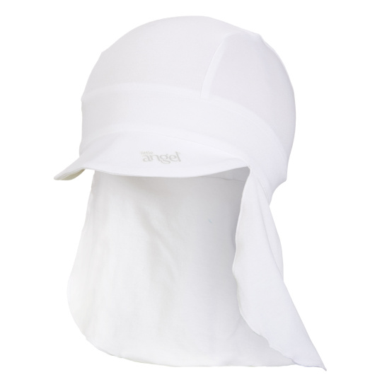 Little Angel-Kšiltovka tenká pirát Outlast® - bílá Velikost čepic: 3 | 42-44 cm