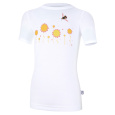 Little Angel-Tričko tenké KR obrázek Outlast® - bílá/kytky Velikost oblečení: 128