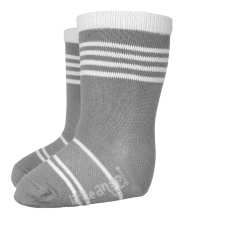 Little Angel-Ponožky STYL ANGEL - Outlast® - tm.šedá/bílá Velikost: 30-34 | 20-22 cm