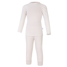 Little Angel-Pyžamo DR smyk Outlast® - pruh bílá káva/latte Velikost oblečení: 92 Little Angel-Pyžamo DR smyk Outlast® - pruh bílá káva/latte Velikost oblečení: 92
