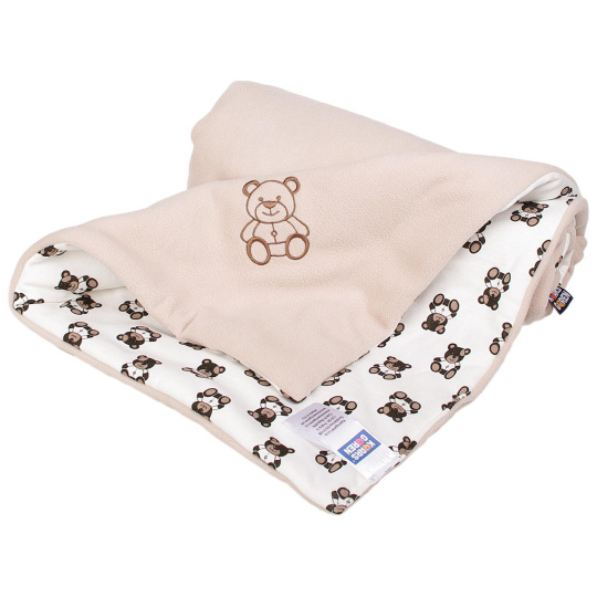 KAARSGAREN-Zateplená dětská deka moka medvěd