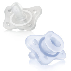 CHICCO Dudlík Physio Mini Soft celosilikonový 0-2m kluk 2 ks CHICCO Dudlík Physio Mini Soft celosilikonový 0-2m kluk 2 ks
