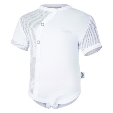 Little Angel-Body tenké KR Outlast® - bílá/pruh bílošedý melír Velikost oblečení: 68 Little Angel-Body tenké KR Outlast® - bílá/pruh bílošedý melír Velikost oblečení: 68