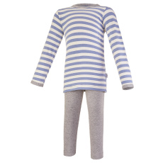 Little Angel-Pyžamo DR smyk Outlast® - pruh modrý/šedý melír Velikost oblečení: 128 Little Angel-Pyžamo DR smyk Outlast® - pruh modrý/šedý melír Velikost oblečení: 128