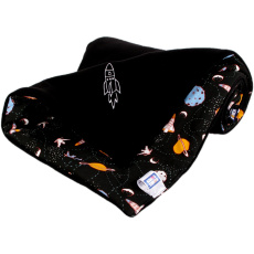 KAARSGAREN-Zateplená dětská deka černá vesmír KAARSGAREN-Zateplená dětská deka černá vesmír