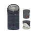 PETITE&MARS Set zimní fusak Jibot 3v1 + rukavice na kočárek Jasie Charcoal Grey