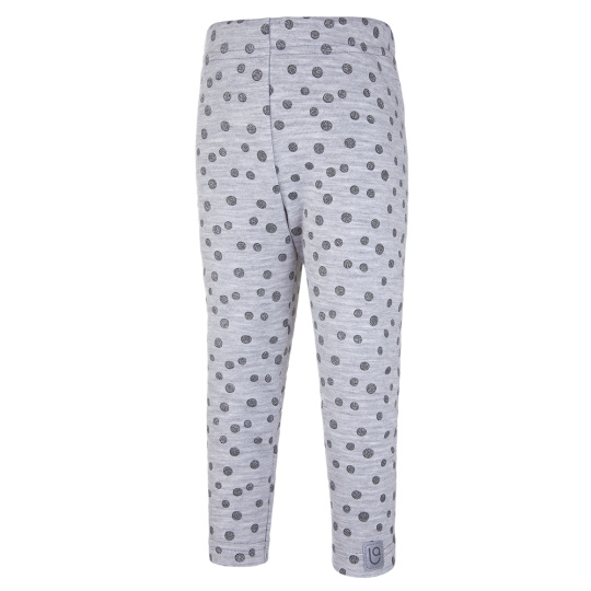 Little Angel-Legíny lesk - šedý melír šedý puntík Velikost oblečení: 110