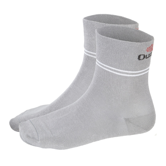 Little Angel-Ponožky Outlast® - tm.šedá/pruh bílý Velikost: 35-38