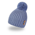 Little Angel-Čepice pletená bambule knoflíky Outlast ® - ocelová Velikost čepic: 4 | 45-48 cm