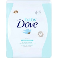 BABYDOVE Ubrousky vlhčené Sensitive Moisture 4x50ks Baby Dove BABYDOVE Ubrousky vlhčené Sensitive Moisture 4x50ks Baby Dove