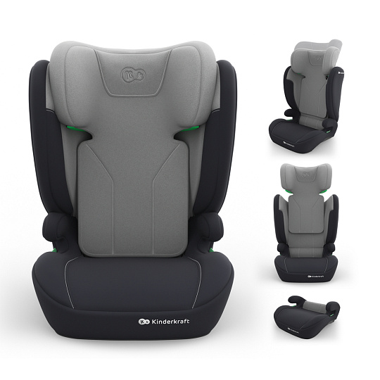 KINDERKRAFT Autosedačka i-Spark 2 Plus i-Size (100-150 cm) Grey KINDERKRAFT Autosedačka i-Spark 2 Plus i-Size (100-150 cm) Grey