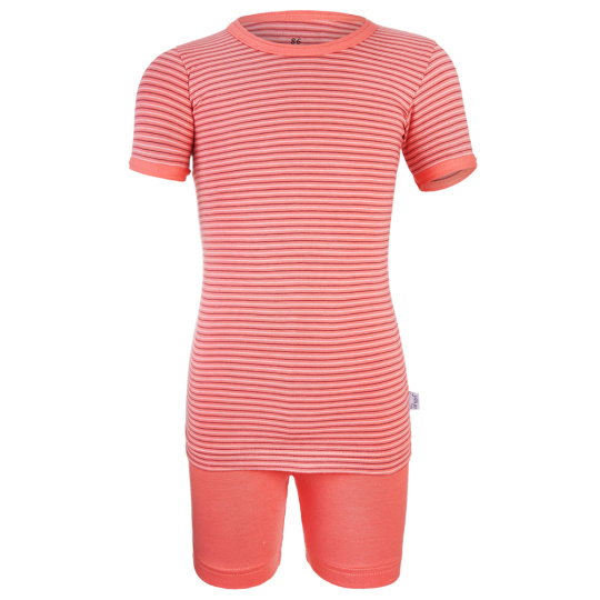 Little Angel-Pyžamo KR Outlast® - pruh tm.coral/tm.coral Velikost oblečení: 116