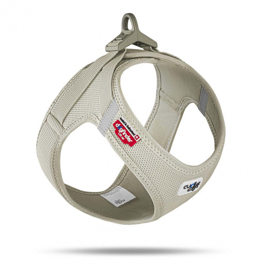 CURLI Postroj pro psy se sponou Air-Mesh Light Tan L, 8-13 kg