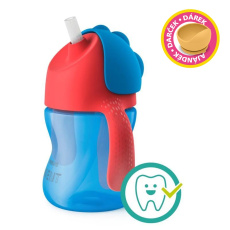 Philips AVENT Hrneček s ohebným brčkem 200 ml chlapec+dárek PETITE&MARS Miska 6m+ Philips AVENT Hrneček s ohebným brčkem 200 ml chlapec+dárek PETITE&MARS Miska 6m+