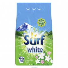 SURF Prášek prací na bílé prádlo White Mountain Fresh 80 dávek