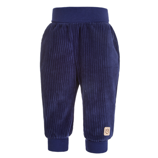 Little Angel-Kalhoty manšestr lem - tm.modrá Velikost oblečení: 74 Little Angel-Kalhoty manšestr lem - tm.modrá Velikost oblečení: 74