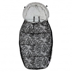 DOOKY Fusak Footmuff vel. L Grey leaves DeLuxe DOOKY Fusak Footmuff vel. L Grey leaves DeLuxe