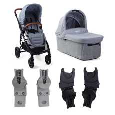 VALCO BABY Kočárek kombinovaný Trend 4 Ultra Grey Marle včetně adaptérů k autosedačce VALCO BABY Kočárek kombinovaný Trend 4 Ultra Grey Marle včetně adaptérů k autosedačce