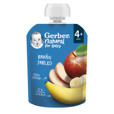 GERBER Natural kapsička banán a jablko 90 g GERBER Natural kapsička banán a jablko 90 g