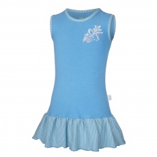 Little Angel-Šaty tenké Outlast® - modrá/pruh modrožlutý Velikost: 98 Little Angel-Šaty tenké Outlast® - modrá/pruh modrožlutý Velikost: 98