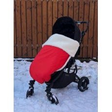 KAARSGAREN-Červená zimní deka merino nepadací KAARSGAREN-Červená zimní deka merino nepadací