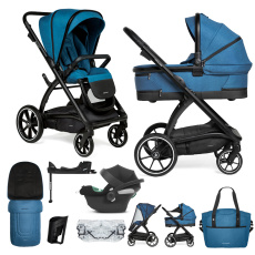 MUUVO SET Kočárek 4v1 Trick Ocean blue + CYBEX Aton B2 i-Size
