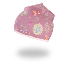 Little Angel-Čepice podšitá Outlast® - lístky s květy/sv.pudrová Velikost čepic: 5 | 49-53 cm Little Angel-Čepice podšitá Outlast® - lístky s květy/sv.pudrová Velikost čepic: 5 | 49-53 cm