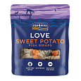 FISH4DOGS Pamlsky pro psy LOVE rybí závitky s batáty 100 g