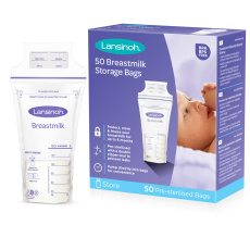 LANSINOH Sáčky na skladování mateřského mléka 180ml, 25ks LANSINOH Sáčky na skladování mateřského mléka 180ml, 25ks