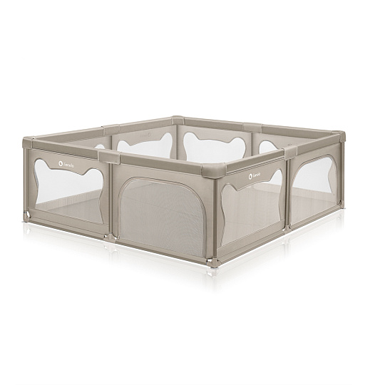 LIONELO Ohrádka pro děti Willow XL Beige Sand 187 x 207 cm
