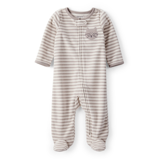 CARTER'S Overal na zip fleece Sleep & Play brown Fox chlapec PRE/vel.46
