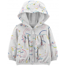 CARTER'S Mikina s kapucí Grey Dino holka NB/vel. 56 CARTER'S Mikina s kapucí Grey Dino holka NB/vel. 56