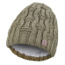 Little Angel-Čepice pletená vlnky Outlast ® - khaki Velikost: 6 | 54-57 cm