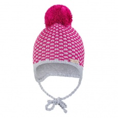 Little Angel-Čepice pletená zavazovací kostička s bambulí Outlast ® - růžová Velikost: 5 | 49-53 cm Little Angel-Čepice pletená zavazovací kostička s bambulí Outlast ® - růžová Velikost: 5 | 49-53 cm