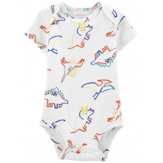 CARTER'S Body krátký rukáv Ivory Dino chlapec 6m CARTER'S Body krátký rukáv Ivory Dino chlapec 6m