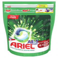 ARIEL All-in-1 PODS Extra Clean Power Kapsle gélové na praní, 41 praní