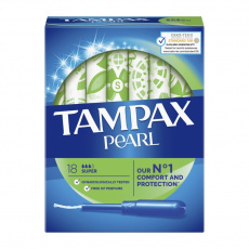 TAMPAX Pearl Super tampony s aplikátorem 18 ks TAMPAX Pearl Super tampony s aplikátorem 18 ks