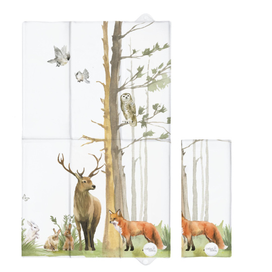 CEBA BABY Podložka přebalovací cestovní (60x40) Basic Woodland