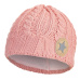 Little Angel-Čepice pletená copánky Outlast ® - pudrová Velikost čepic: 2 | 39-41 cm