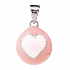 BABYLONIA Bola Pink with white heart BABYLONIA Bola Pink with white heart
