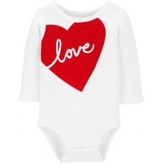 CARTER'S Body dlouhý rukáv Love dívka 18 m/vel. 86 CARTER'S Body dlouhý rukáv Love dívka 18 m/vel. 86