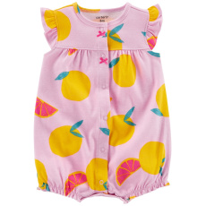 CARTER'S Overal letní krátký rukáv Purple Lemon holka 3m CARTER'S Overal letní krátký rukáv Purple Lemon holka 3m
