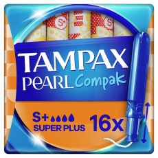 TAMPAX Pearl Compak Super Plus tampony s aplikátorem 16 ks TAMPAX Pearl Compak Super Plus tampony s aplikátorem 16 ks