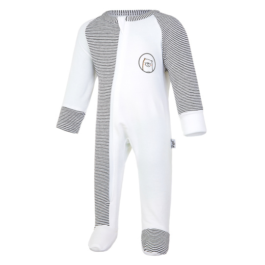 Little Angel-Overal smyk DR Outlast® - bílá/pruh bíločerný Velikost oblečení: 80
