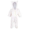 Little Angel-Overal MAZLÍK Outlast® - smetanová/bílá káva Velikost oblečení: 68