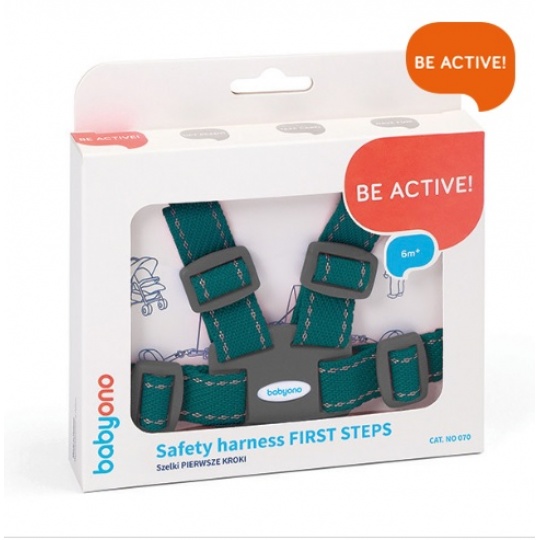 BABYONO Popruhy na dítě zelené 6m+