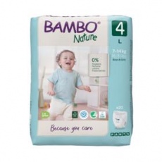 BAMBO Nature Pants Kalhotky plenkové jednorázové 4 L (7-14 kg) 20 ks BAMBO Nature Pants Kalhotky plenkové jednorázové 4 L (7-14 kg) 20 ks